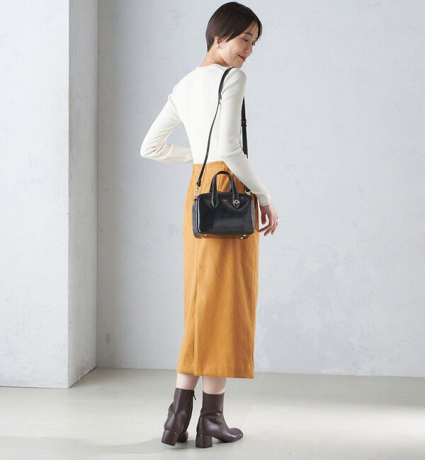 SHIPS for women「〈手洗い可能〉レーヨン ポリ リブ クルーネック プルオーバー」|ニット・セーター|