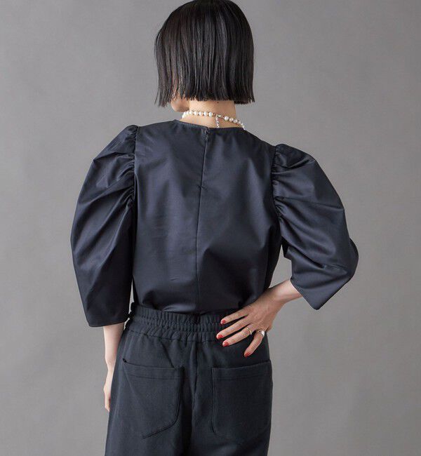 SHIPS for women「SHIPS NINE CASE:〈洗濯機可能〉パフスリーブ ブラウス」|シャツ・ブラウス|