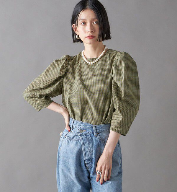 SHIPS for women「SHIPS NINE CASE:〈洗濯機可能〉パフスリーブ ブラウス」|シャツ・ブラウス|