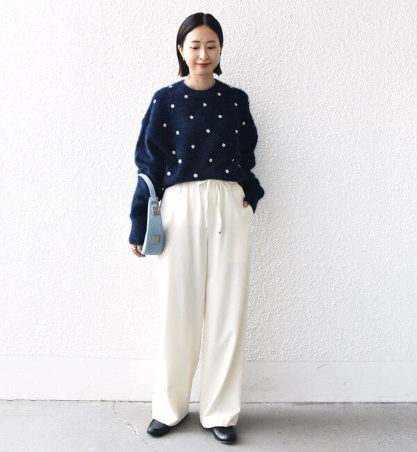 SHIPS for women「〈手洗い可能〉両面起毛 ドロスト パンツ」|その他|