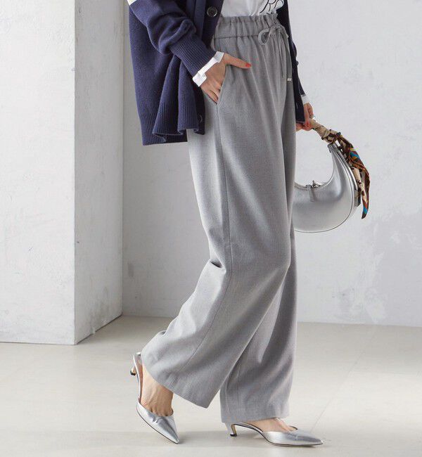 SHIPS for women「〈手洗い可能〉両面起毛 ドロスト パンツ」|その他|