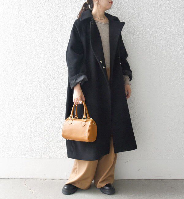 SHIPS any「SHIPS any: バルマカーン コクーン コート 25AW」|ステンカラーコート|