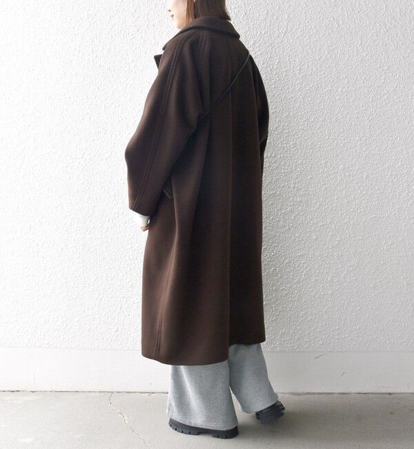 SHIPS any「SHIPS any: バルマカーン コクーン コート 25AW」|ステンカラーコート|
