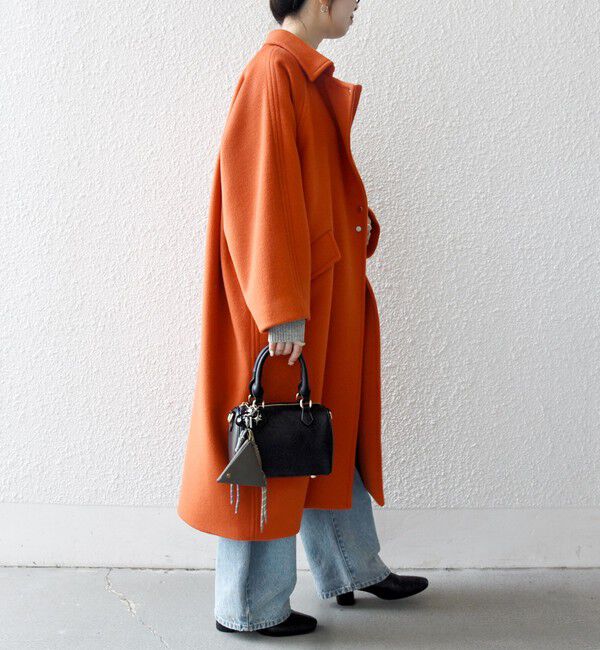 SHIPS any「SHIPS any: バルマカーン コクーン コート 25AW」|ステンカラーコート|