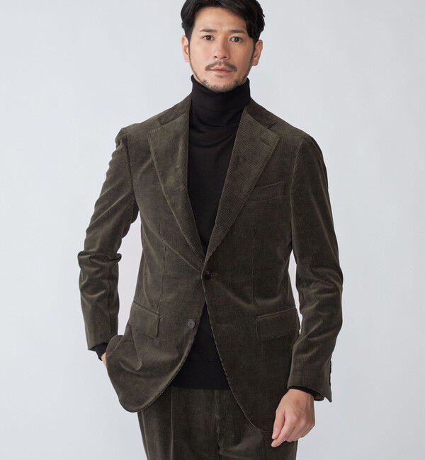 SHIPS「SHIPS: LUXURY DRAGO コーデュロイ スーツ」|スーツ|オリーブ
