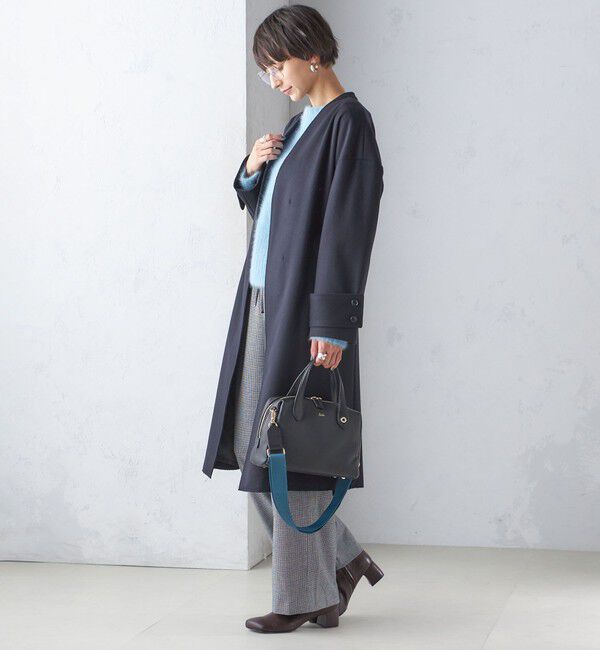 SHIPS for women「MANTECO ノーカラー コート」|ノーカラーコート|