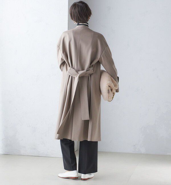 SHIPS for women「MANTECO ノーカラー コート」|ノーカラーコート|