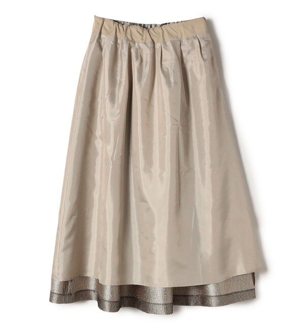 SHIPS for women「〈手洗い可能〉ラメ ブッチャー タック フレア スカート」|フレア|