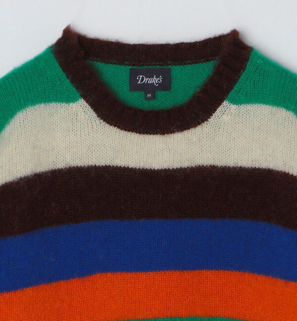 SHIPS「Drake's: STRIPE BRUSHED SHETLAND」|ニット・セーター|