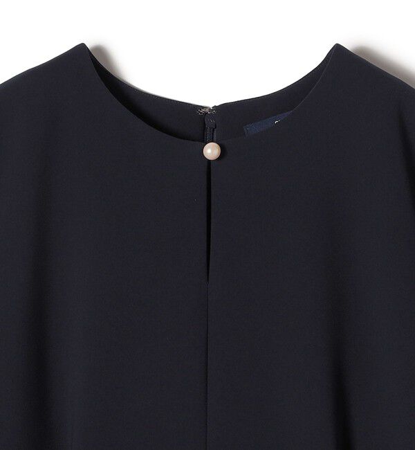 SHIPS for women「重ね着 デザイン ダブル クロス ワンピース（セレモニー対応可）」|ワンピース|