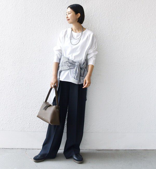 SHIPS for women「〈手洗い可能〉ベースボール TEE」|Tシャツ・カットソー|