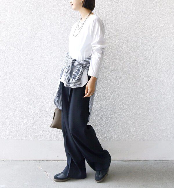 SHIPS for women「〈手洗い可能〉ベースボール TEE」|Tシャツ・カットソー|