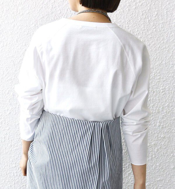 SHIPS for women「〈手洗い可能〉ベースボール TEE」|Tシャツ・カットソー|