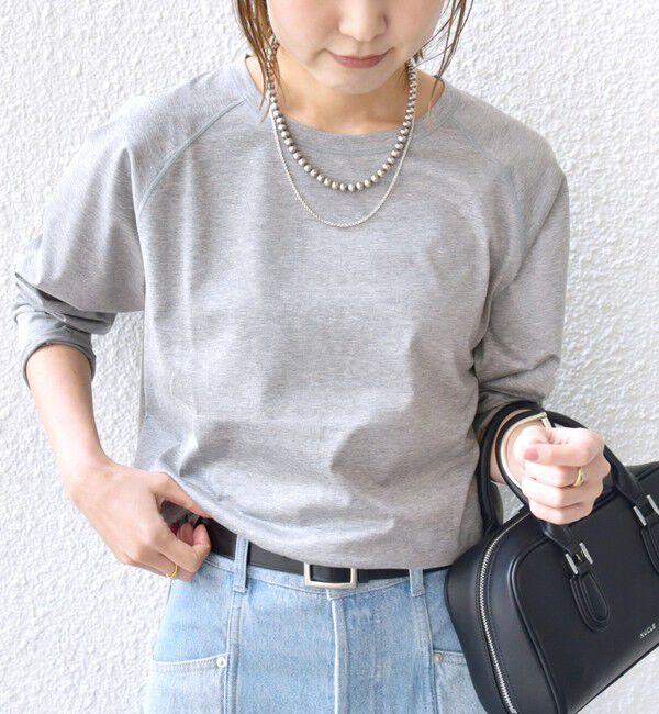 SHIPS for women「〈手洗い可能〉ベースボール TEE」|Tシャツ・カットソー|