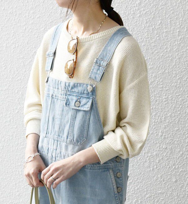 SHIPS any「SHIPS any: シルク コットン ボートネック ニット プルオーバー」|ニット・セーター|