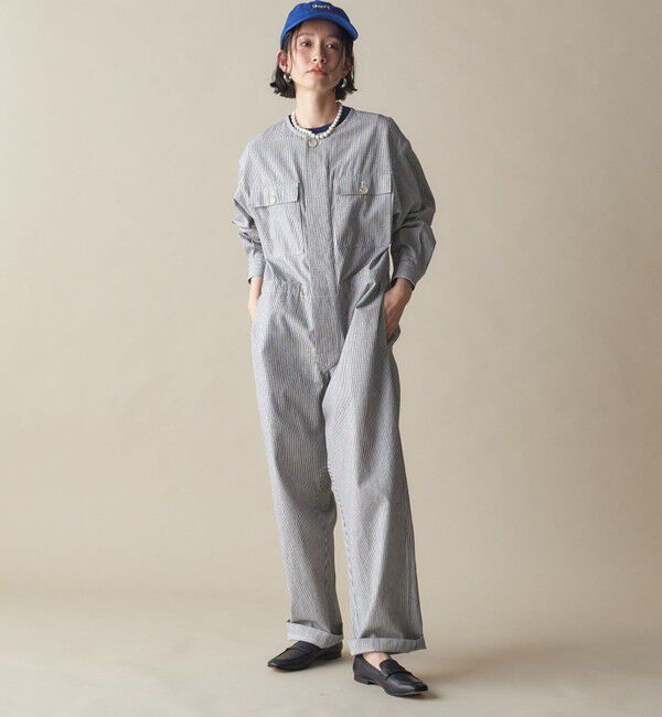 SHIPS for women「SHIPS NINE CASE:〈洗濯機可能〉ジャンプスーツ」|オールインワン|