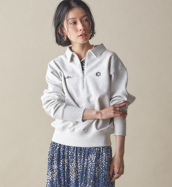 SHIPS for women「SHIPS NINE CASE:〈洗濯機可能〉ハーフ ジップ スウェット プルオーバー」|スウェット・ジャージ|