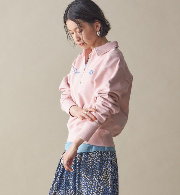SHIPS for women「SHIPS NINE CASE:〈洗濯機可能〉ハーフ ジップ スウェット プルオーバー」|スウェット・ジャージ|