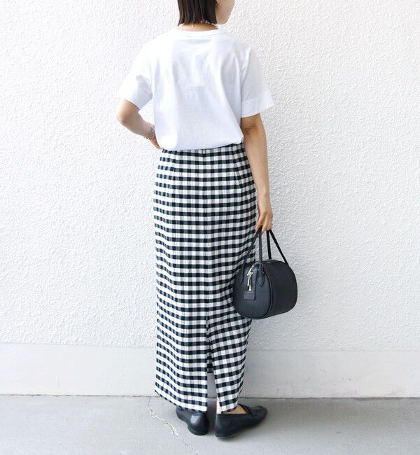 SHIPS for women「〈手洗い可能〉ギンガム チェック タイト スカート」|スカート|