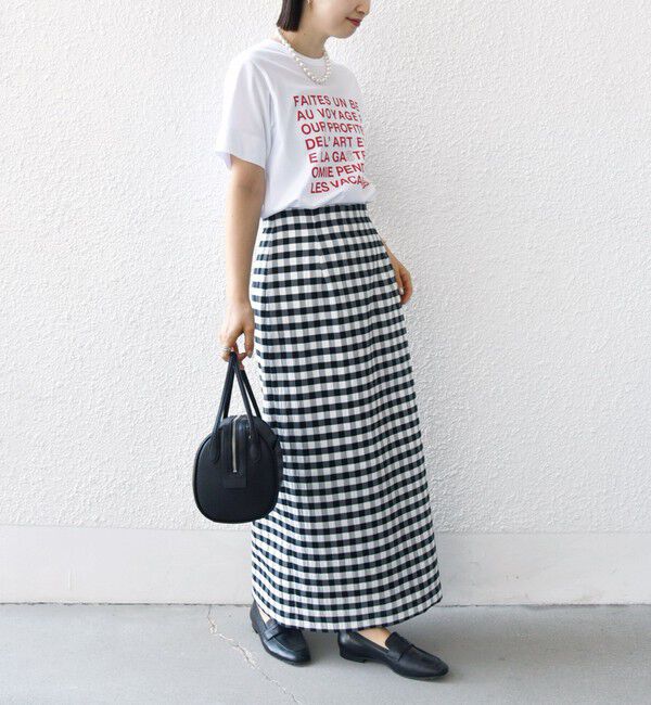 SHIPS for women「〈手洗い可能〉ギンガム チェック タイト スカート」|スカート|