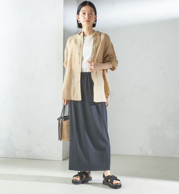 SHIPS for women「【WEB限定】クロス フリル プラット フォーム サンダル」|サンダル|