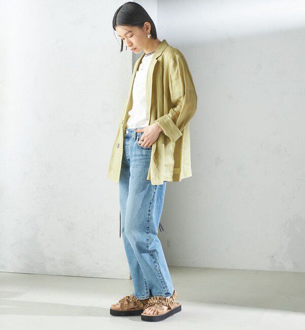 SHIPS for women「【WEB限定】クロス フリル プラット フォーム サンダル」|サンダル|