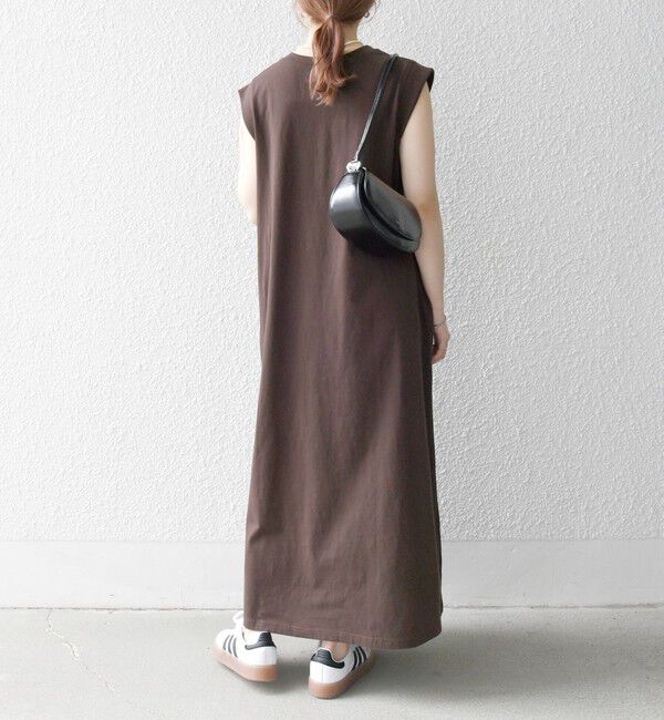 SHIPS any「SHIPS any:〈洗濯機可能〉USAコットン ヘンリーネック Aライン ワンピース」|ワンピース|