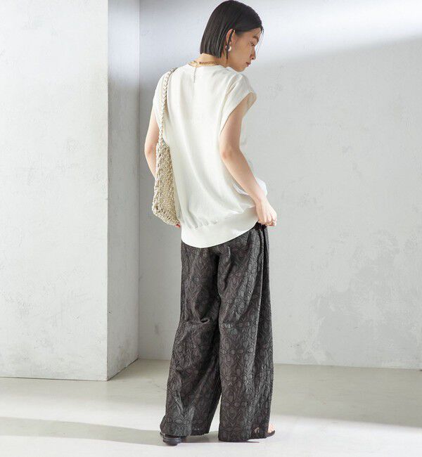 SHIPS for women「〈接触冷感 / 手洗い可能〉アイスコットン フレンチ スリーブ ジレ カーディガン」|ベスト・ジレ|