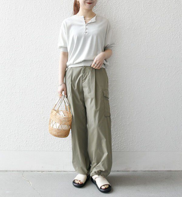 SHIPS any「《一部予約》SHIPS any:〈接触冷感/手洗い可能〉ビジュー ヘンリーネック ニット プルオーバー」|ニット・セーター|