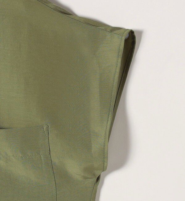 SHIPS any「SHIPS any:〈洗濯機可能〉グロッシー ドロスト バンドカラー フレンチ シャツ」|シャツ・ブラウス|