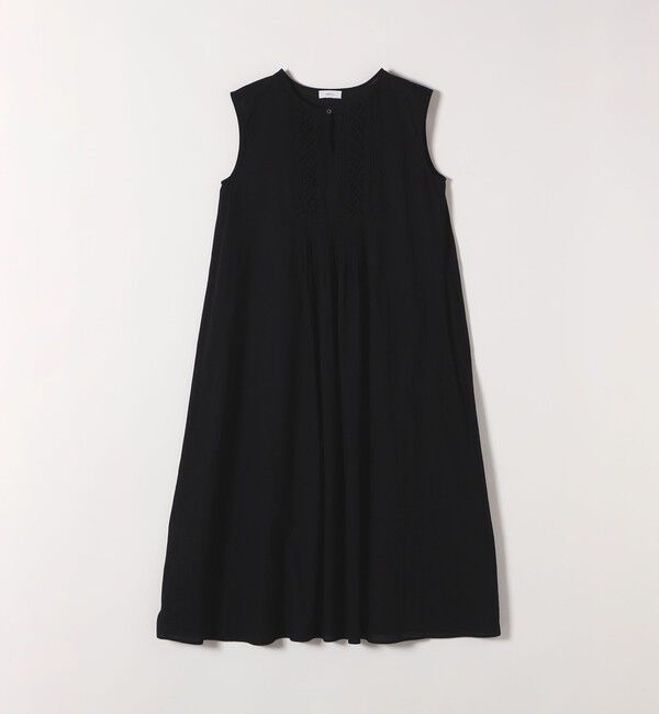 SHIPS any「SHIPS any:〈手洗い可能〉ロープ デザイン ピンタック フレンチスリーブ ワンピース」|ワンピース|