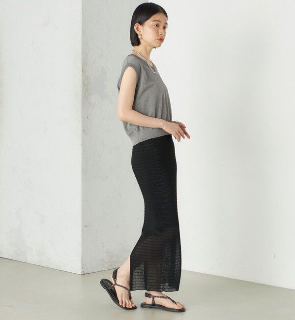 SHIPS for women「Wai＋:〈手洗い可能〉Vネック ベスト」|ニット・セーター|