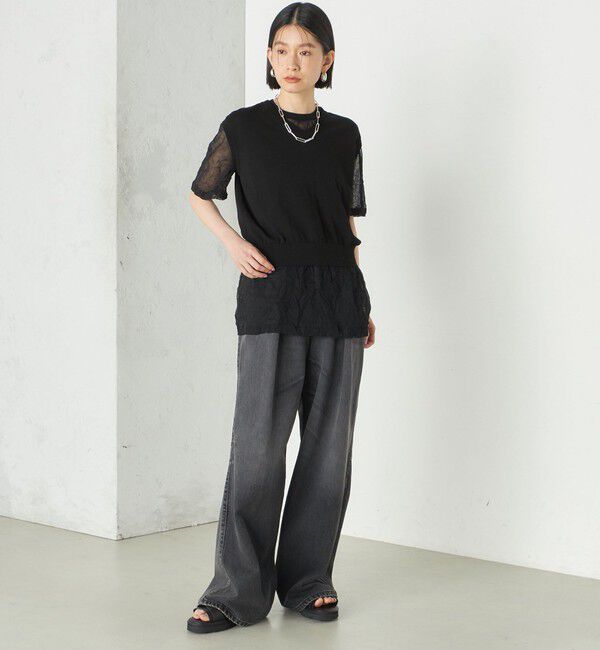 SHIPS for women「Wai＋:〈手洗い可能〉Vネック ベスト」|ニット・セーター|