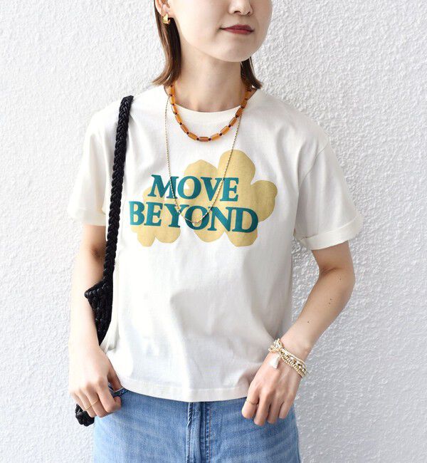 SHIPS for women「【WEB限定】モチーフ 刺繍 プリント TEE」|Tシャツ・カットソー|