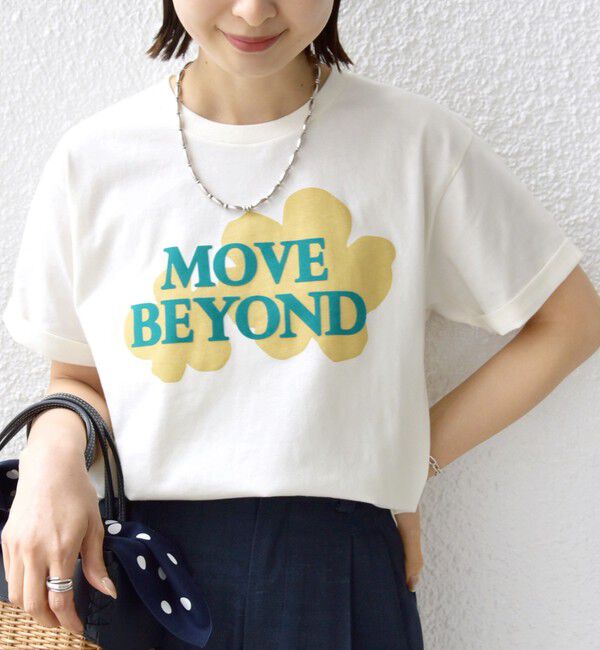 SHIPS for women「【WEB限定】モチーフ 刺繍 プリント TEE」|Tシャツ・カットソー|