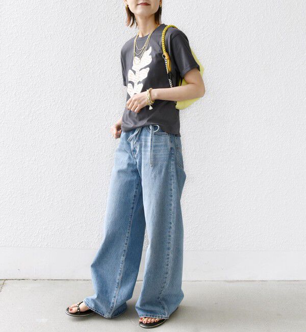 SHIPS for women「【WEB限定】モチーフ 刺繍 プリント TEE」|Tシャツ・カットソー|