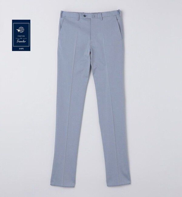 SHIPS「SHIPS: コットン コードレーン スラックス」|スラックス|スカイブルー