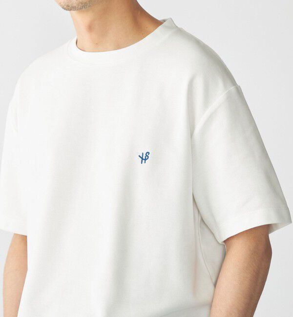 SHIPS「【WEB限定】SHIPS: メランジ カノコ クルーネック Tシャツ (半袖)」|Tシャツ・カットソー|ホワイト