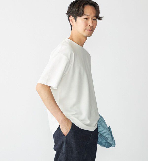 SHIPS「【WEB限定】SHIPS: メランジ カノコ クルーネック Tシャツ (半袖)」|Tシャツ・カットソー|