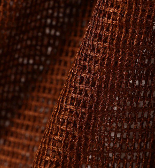 SHIPS any「SHIPS any:〈手洗い可能〉メッシュ シアー ドロスト ギャザー ノースリーブ ベスト」|ベスト・ジレ|