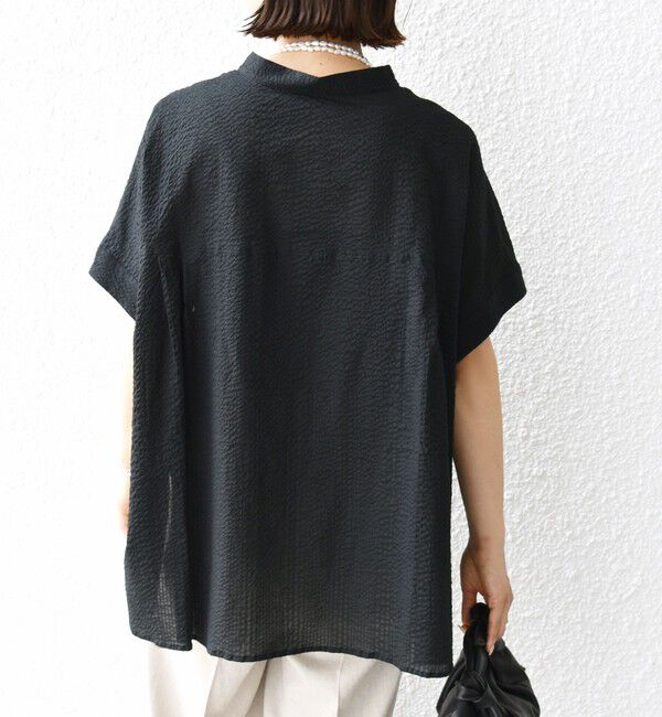 SHIPS for women「〈手洗い可能〉サッカー 裾 ドロスト ドルマン ブラウス 2」|シャツ・ブラウス|