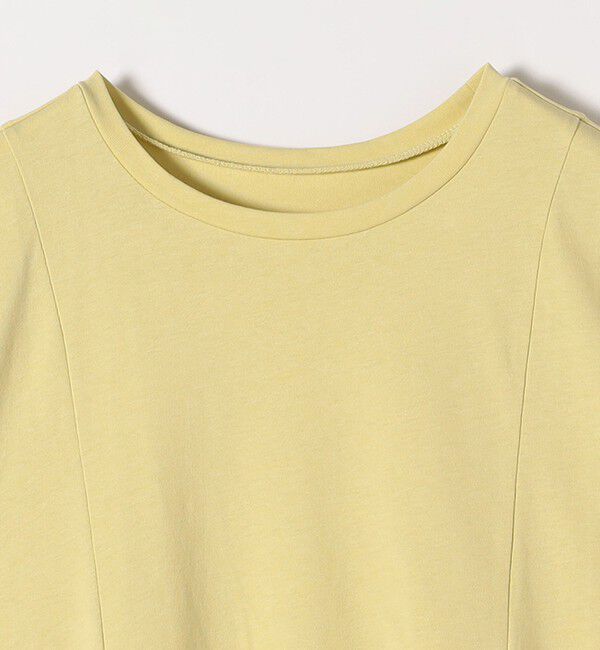 quaranciel「quaranciel:〈手洗い可能〉ハンカチーフヘム フレア クルーネック TEE」|Tシャツ・カットソー|