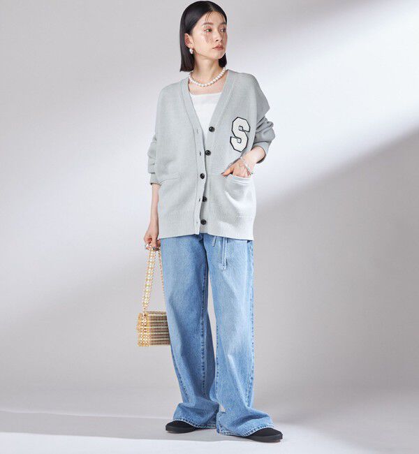 SHIPS for women「〈手洗い可能〉サガラ ワッペン レタード カーディガン」|カーディガン|