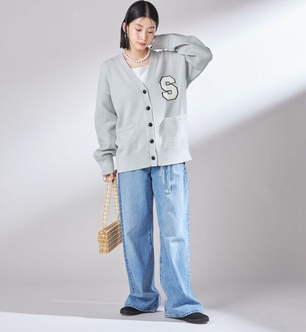 SHIPS for women「〈手洗い可能〉サガラ ワッペン レタード カーディガン」|カーディガン|
