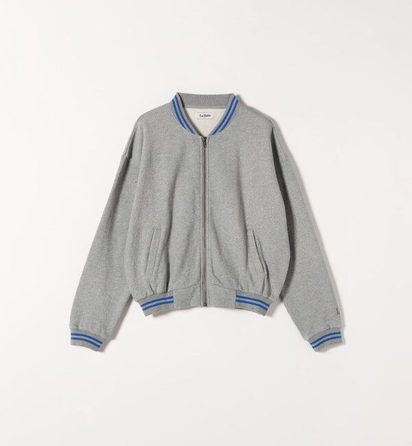 SHIPS any「【SHIPS any別注】La Hutte:〈洗濯機可能〉裏起毛 ロゴ ジップ ブルゾン」|ブルゾン・スタジャン|