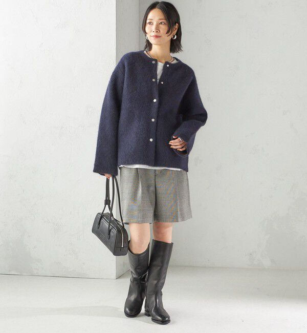 SHIPS for women「〈手洗い可能〉ウォッシャブル ウール チェック ハーフ パンツ」|その他|