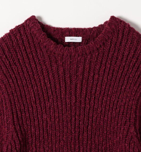 SHIPS any「SHIPS any:〈手洗い可能〉ロービング ルーズ ニット プルオーバー」|ニット・セーター|