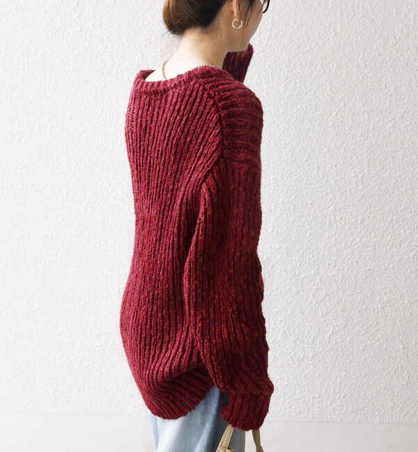 SHIPS any「SHIPS any:〈手洗い可能〉ロービング ルーズ ニット プルオーバー」|ニット・セーター|