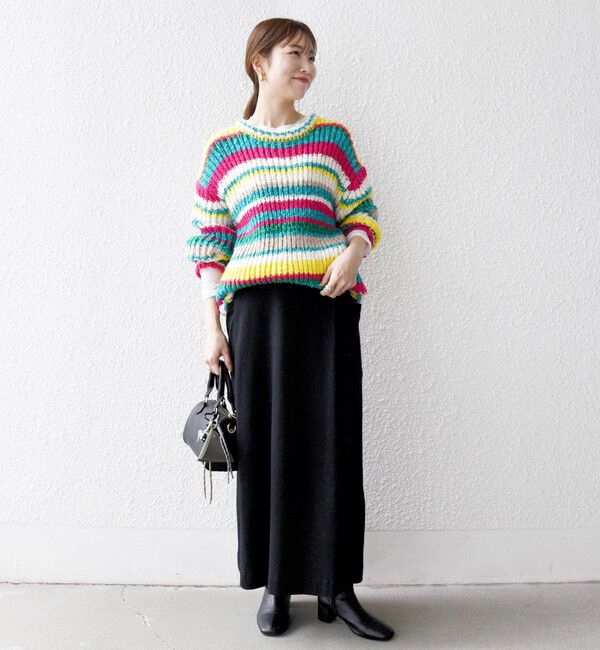 SHIPS any「SHIPS any:〈手洗い可能〉ロービング ルーズ ニット プルオーバー」|ニット・セーター|