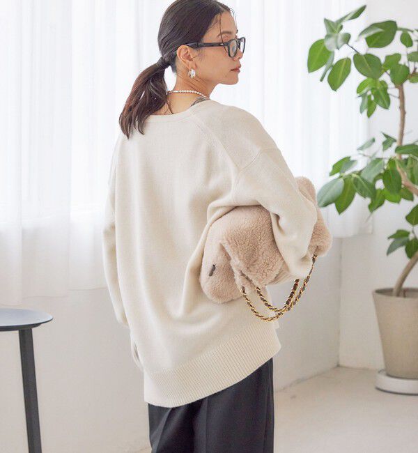 SHIPS for women「〈手洗い可能〉ウール カシミヤ Vネック プルオーバー」|ニット・セーター|